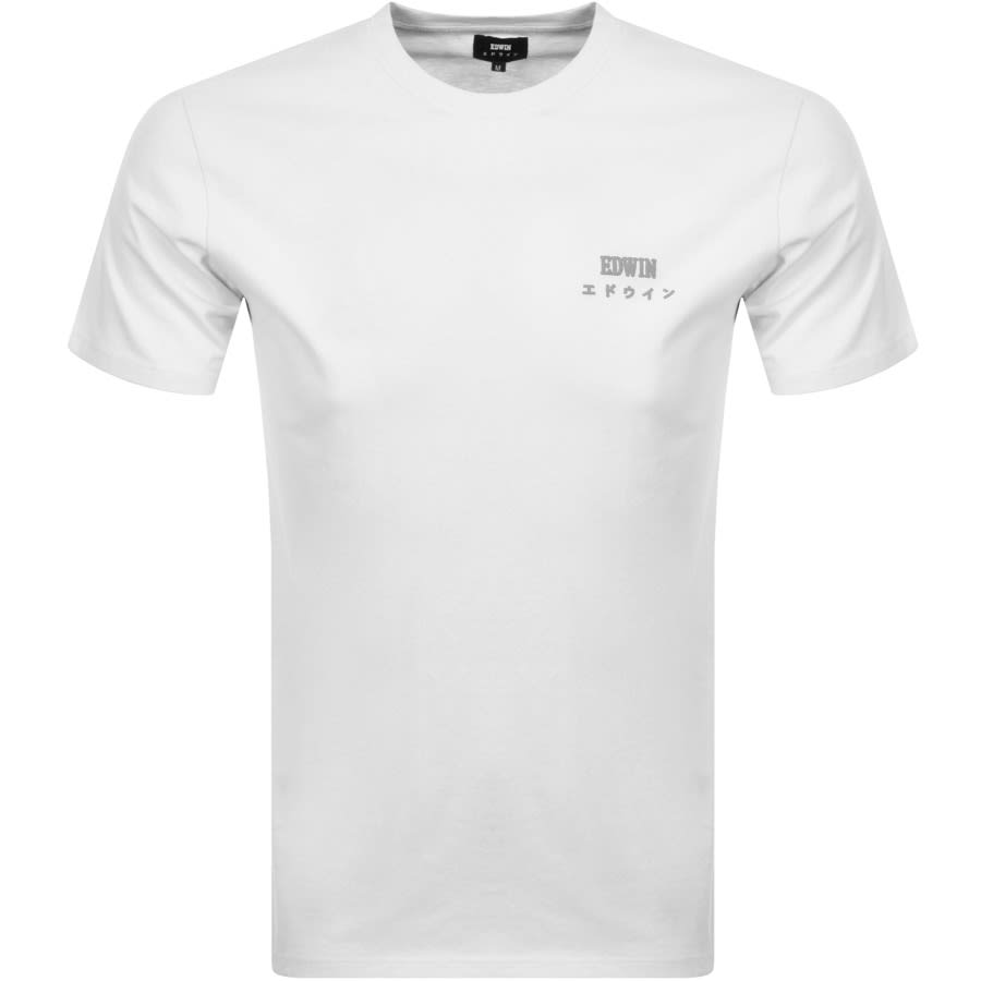 Alternative Image for ProductEdwin Crew Neck Logo T Shirt White1